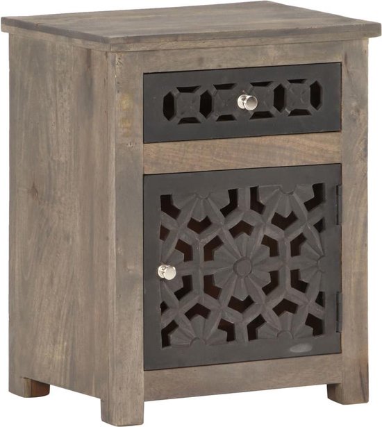 Vidaxl Nachtkastje 40x30x50 Cm Massief Mangohout - Bruin