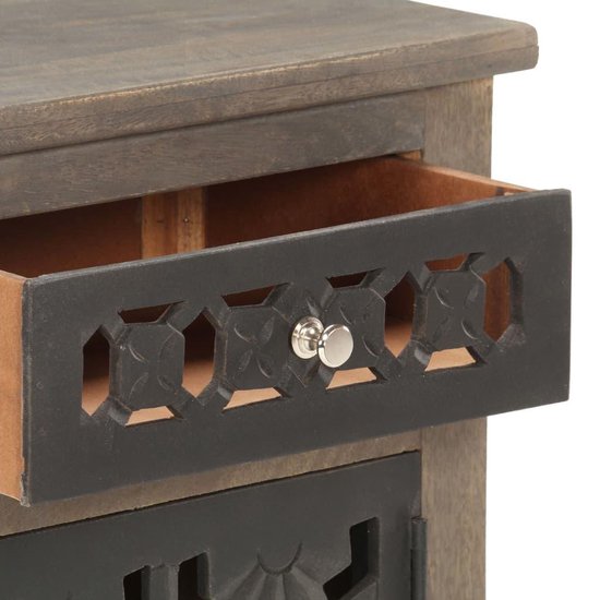 Vidaxl Nachtkastje 40x30x50 Cm Massief Mangohout - Bruin