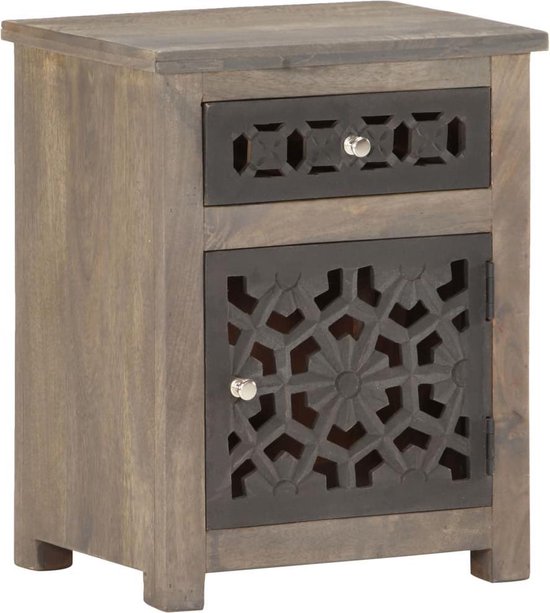 Vidaxl Nachtkastje 40x30x50 Cm Massief Mangohout - Bruin
