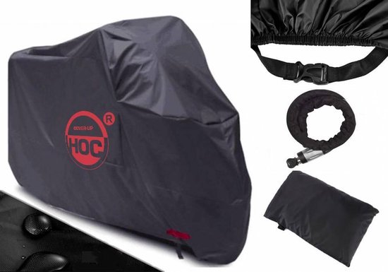 CUHOC Piaggio Zip Met Scherm Scooterhoes Stofvrij / Ademend / Waterafstotend Red Label - Zwart