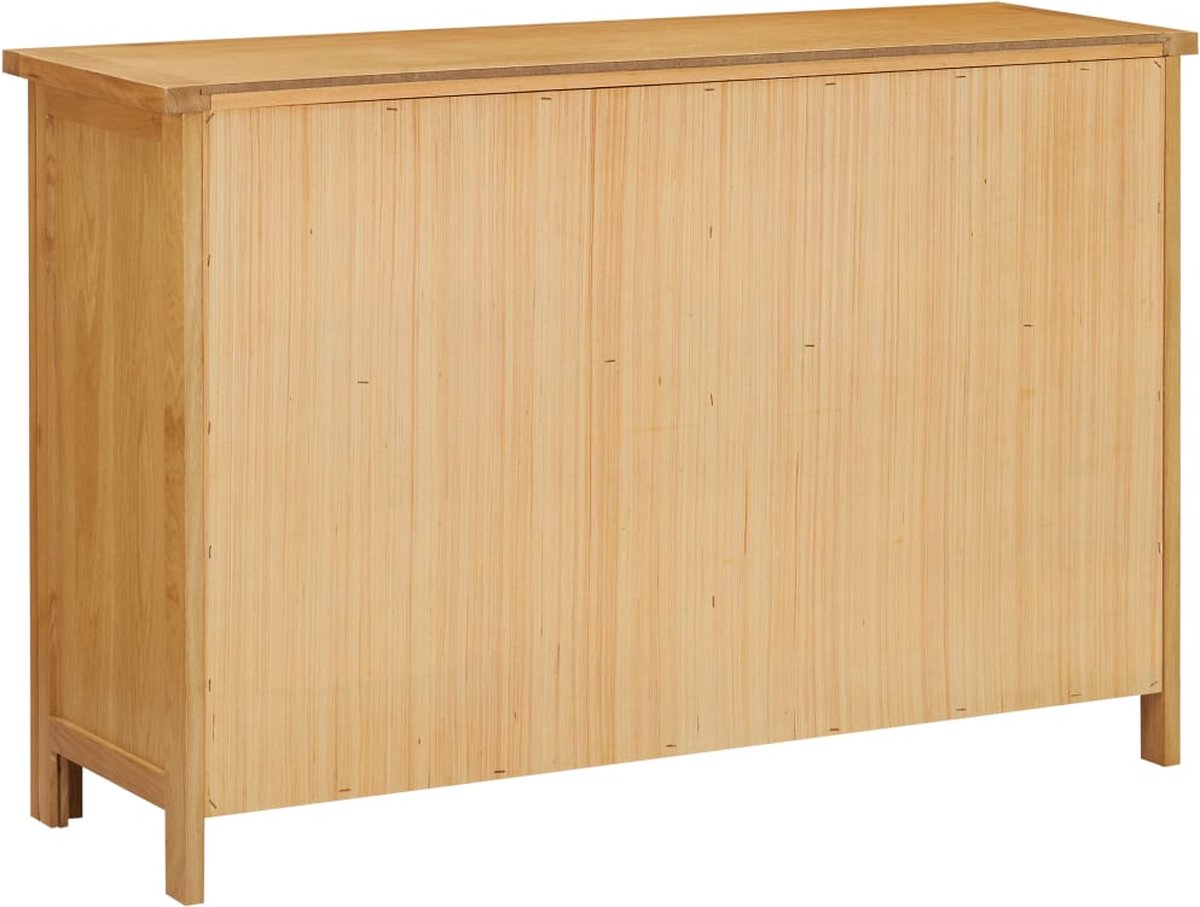 Vidaxl Ladekast 105x33,5x73 Cm Massief Eikenhout - Bruin