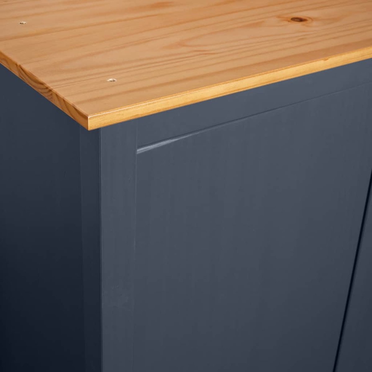 Vidaxl Kledingkast 2 Deuren Hill Range 89x50x170 Cm Grenenhout - Grijs