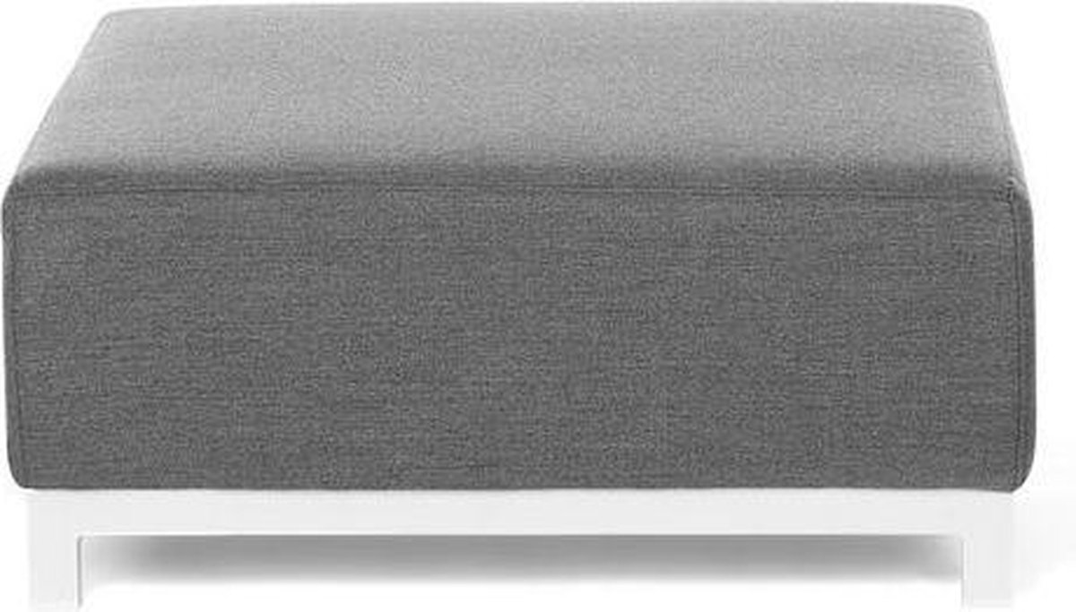 Beliani Rovigo Ottomaan Polyester 83 X 83 Cm - Grijs