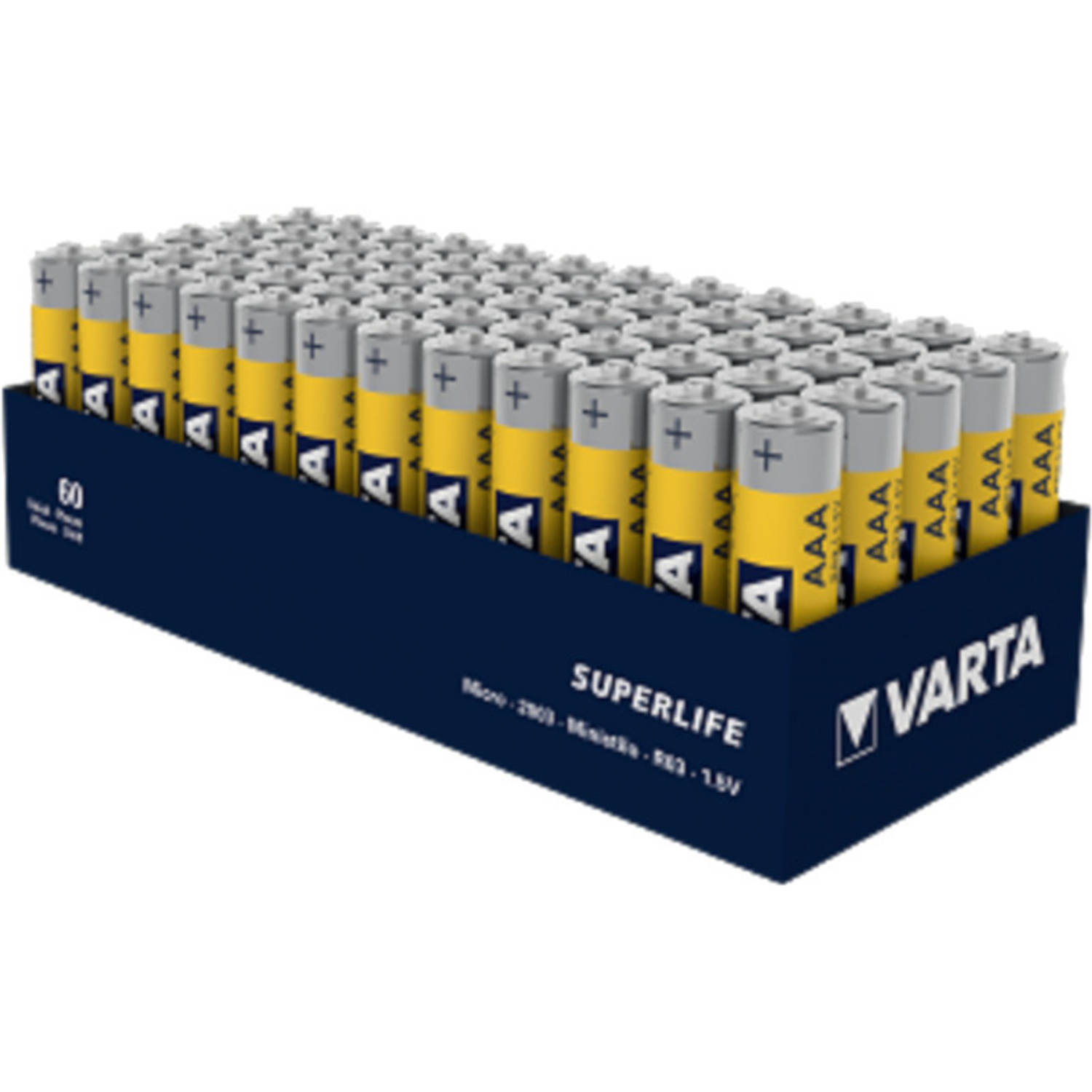 Varta Batterijen Aaa Superlife R03 1,5v Zink-carbon 60 Stuks - Geel