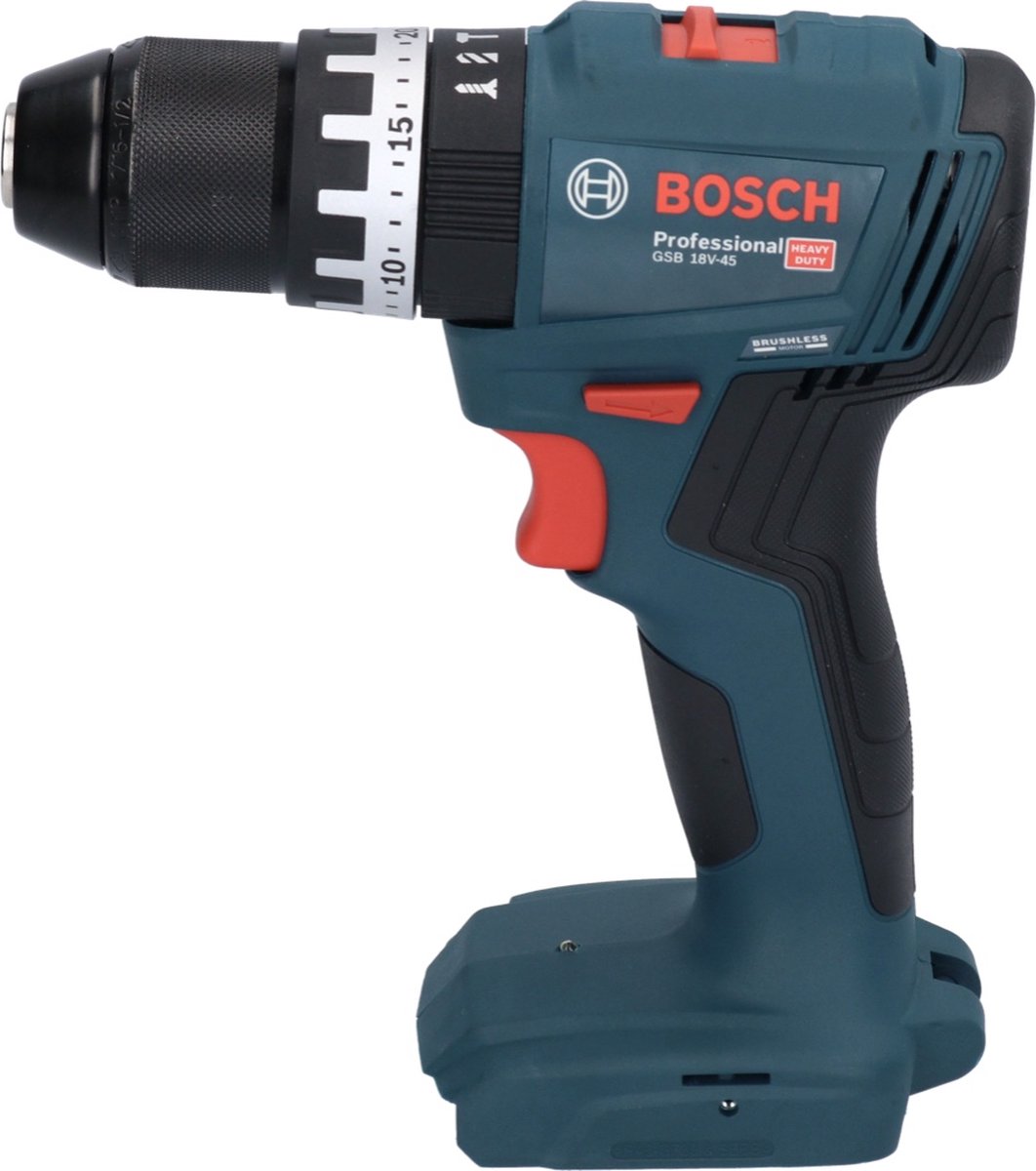 Bosch GSB 18V-45 Accu Schroef- en klopboormachine | 2 x 2,0 Ah accu + oplader | In L-Boxx