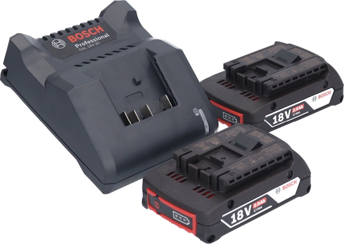 Bosch GSB 18V-45 Accu Schroef- en klopboormachine | 2 x 2,0 Ah accu + oplader | In L-Boxx
