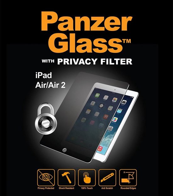 PanzerGlass Privacy Screenprotector Voor De Ipad (2018) / (2017) / Air (2) / Pro 9.7