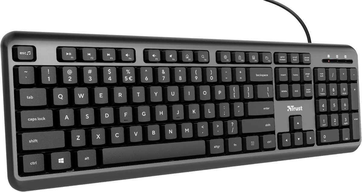 Trust Ody Toetsenbord Qwerty - Zwart