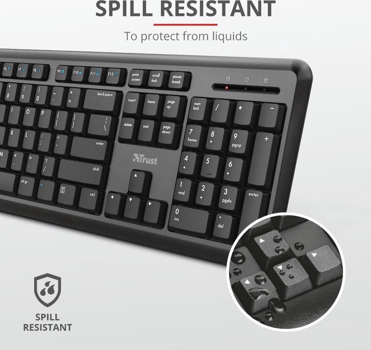 Trust Ody Toetsenbord Qwerty - Zwart