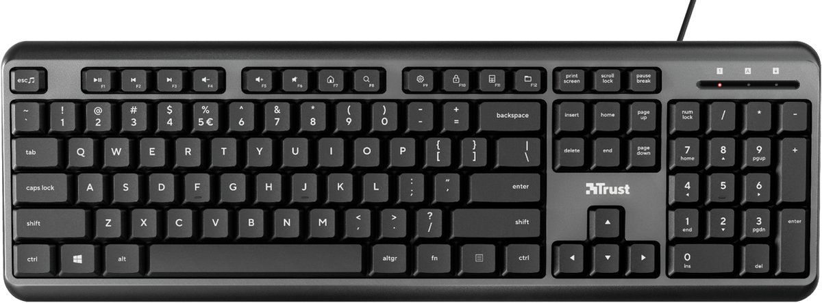 Trust Ody Toetsenbord Qwerty - Zwart