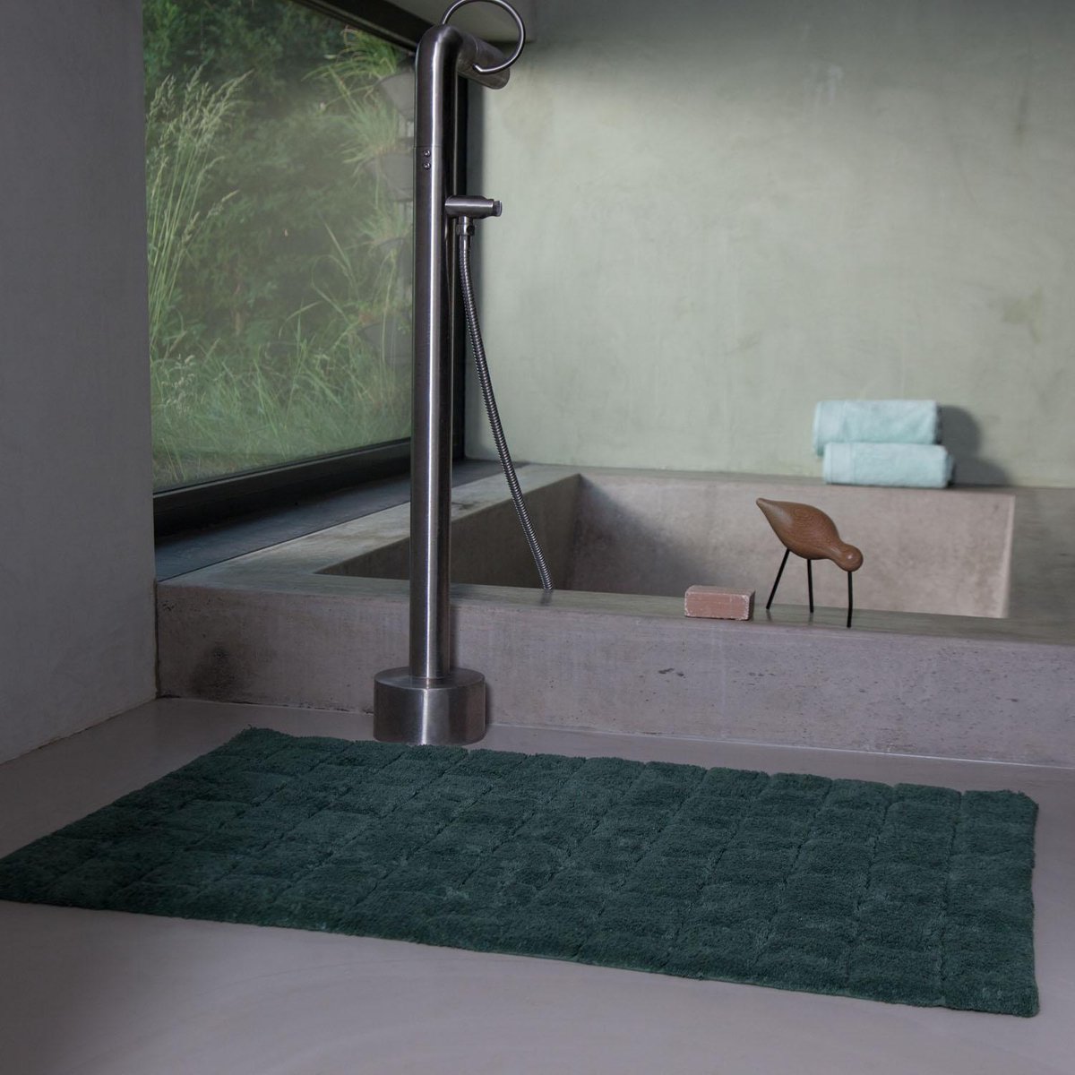 Seahorse Metro Badmat - 60 X 90 Cm - Laurel - Groen