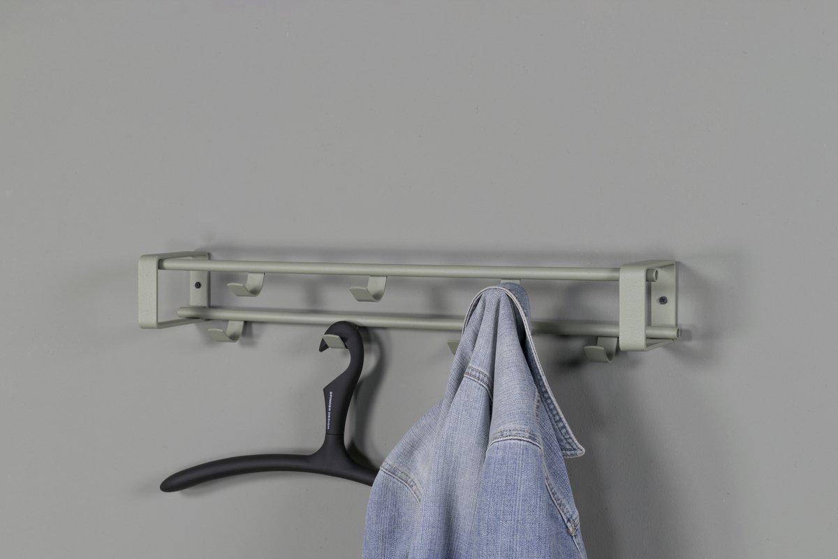 Trendhopper Kapstok Rex 1 Dusty Green 60x10cm - Groen