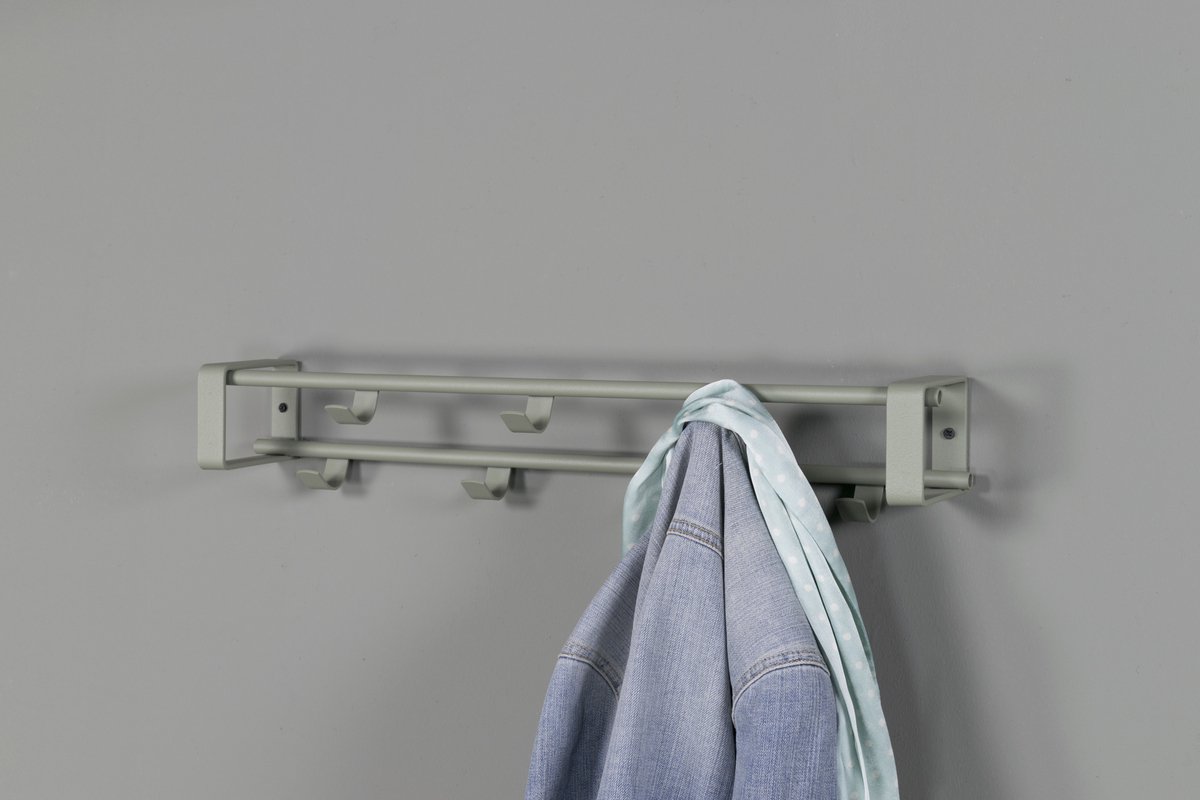 Trendhopper Kapstok Rex 1 Dusty Green 60x10cm - Groen