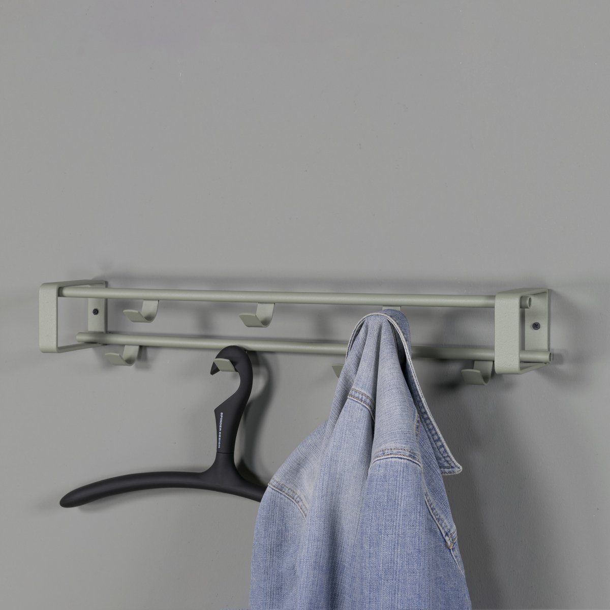 Trendhopper Kapstok Rex 1 Dusty Green 60x10cm - Groen