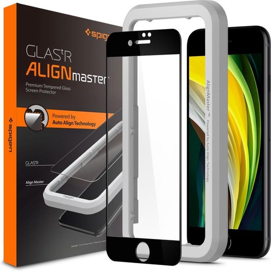 Spigen Alignmaster Full Cover Screenprotector Voor De Iphone Se (2020) / 8 / 7