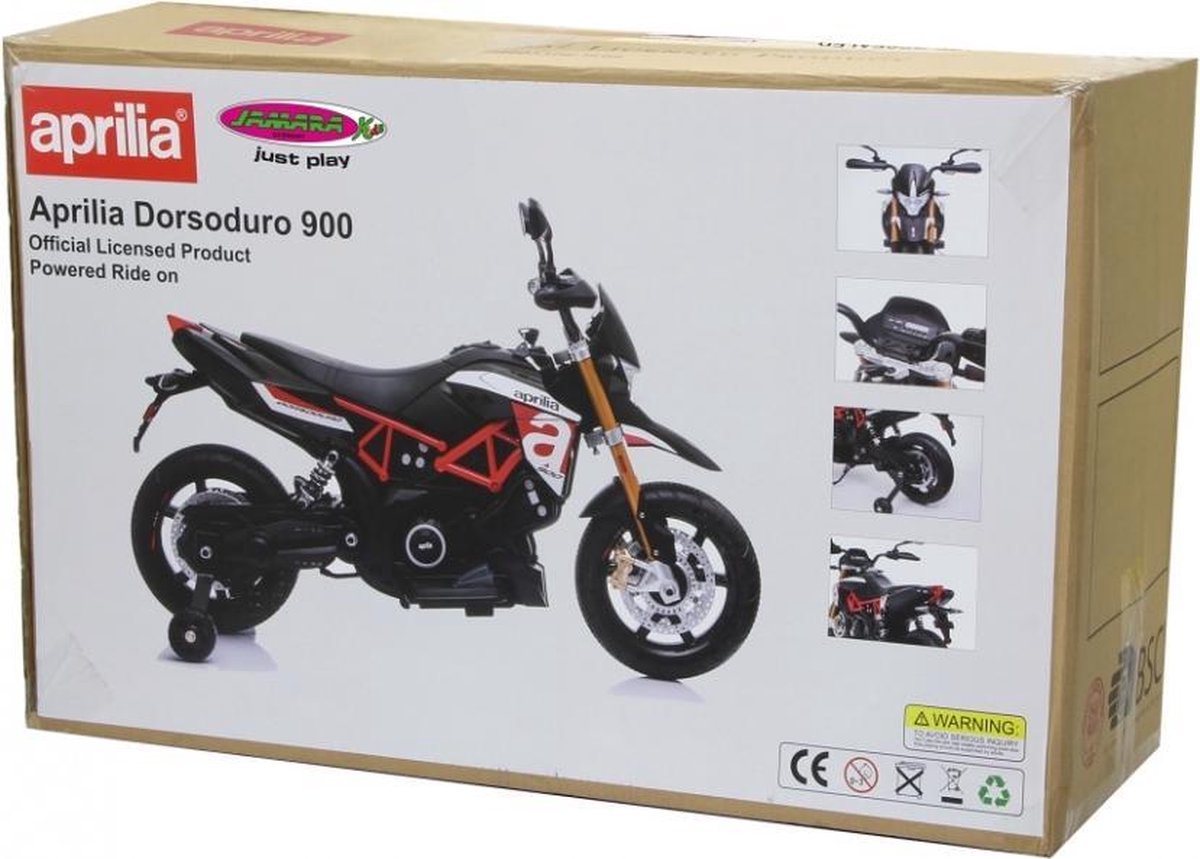 Jamara Motor Aprilia Dorsoduro 900 Junior 108 Cm 7-delig - Zwart