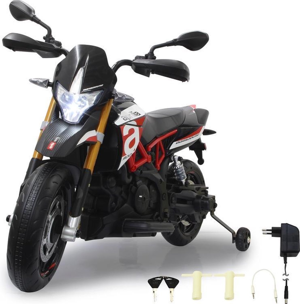 Jamara Motor Aprilia Dorsoduro 900 Junior 108 Cm 7-delig - Zwart