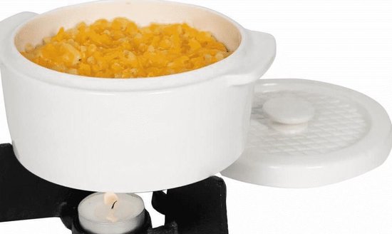 Boska Cheese Baker L - Super Multifuctioneel - Compacte Ovenschaal - Met Onderstel En Waxinelichtje - Zwart
