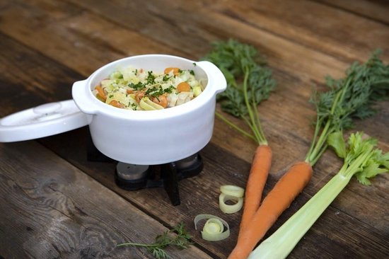 Boska Cheese Baker L - Super Multifuctioneel - Compacte Ovenschaal - Met Onderstel En Waxinelichtje - Zwart