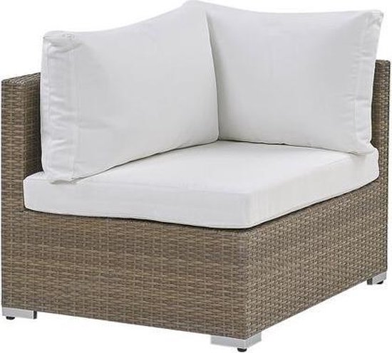 Beliani Noto Loungeset Pe Rotan 73 X 94 Cm - Bruin