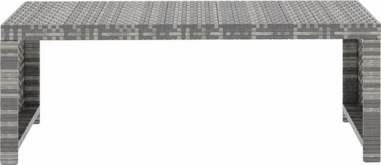 Vidaxl 5-delige Loungeset Met Kussens Poly Rattan - Grijs