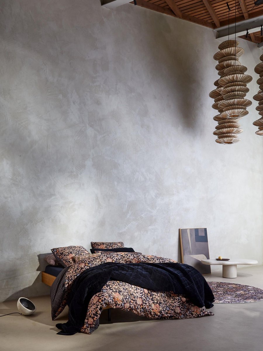 Essenza Ophelia Nightblue dekbedovertrek - Blauw