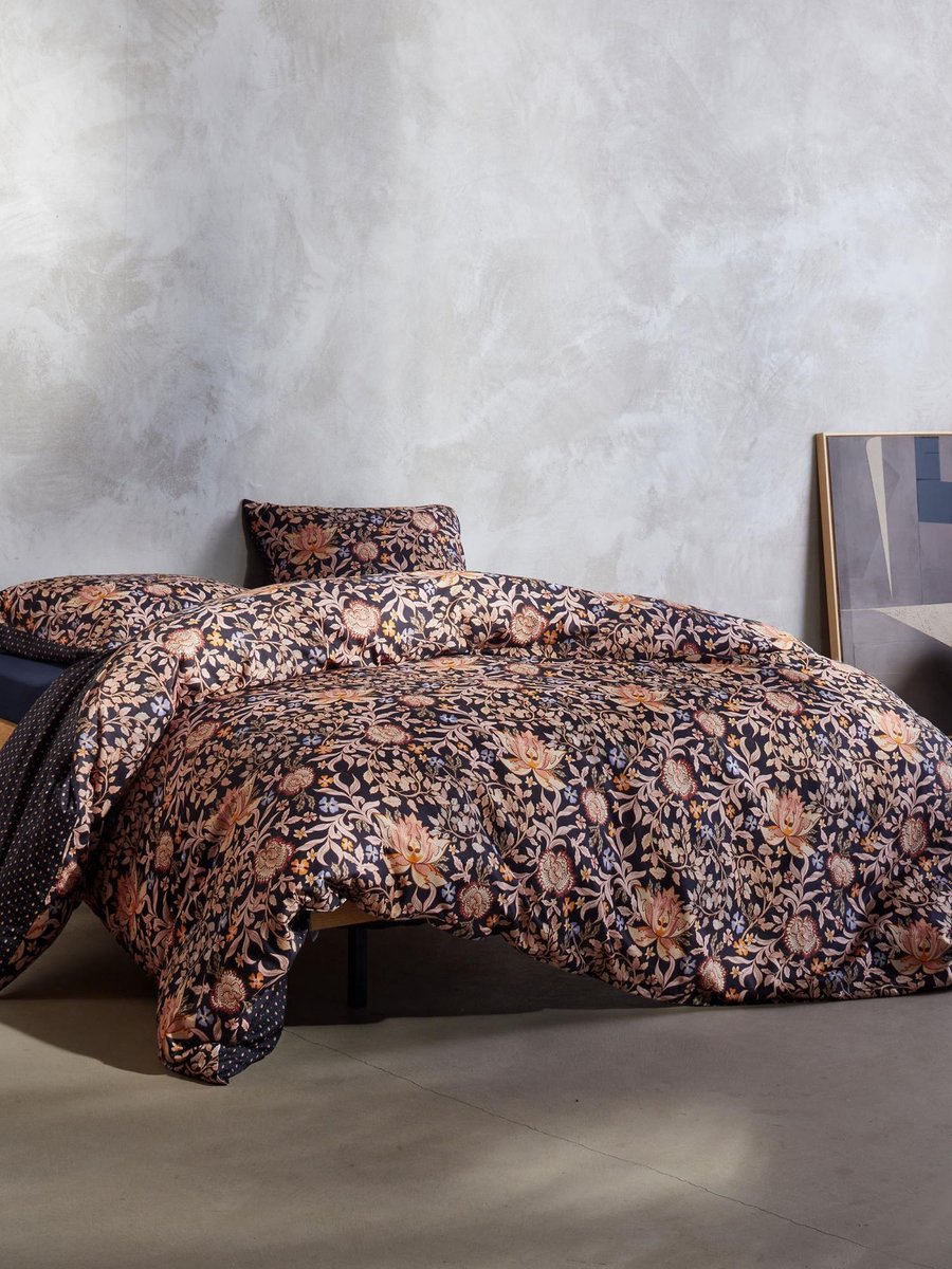 Essenza Ophelia Nightblue dekbedovertrek - Blauw