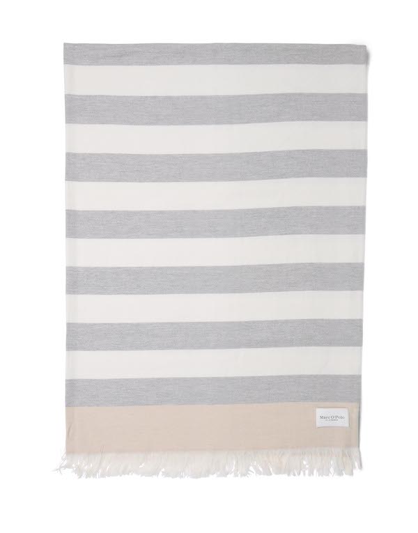 Marc O&apos;Polo Per plaid woven wool blend Neutral Grey Offwhite
