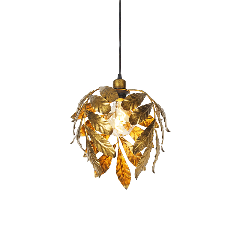 QAZQA Vintage hanglamp antiek goud 30 cm - Linden