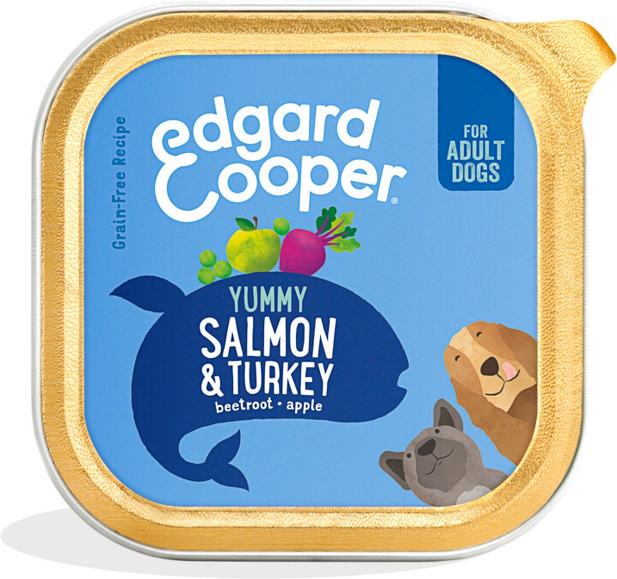 Edgard&Cooper Kuipje Salmon Turkey Adult - Hondenvoer - Zalm Kalkoen 150 g