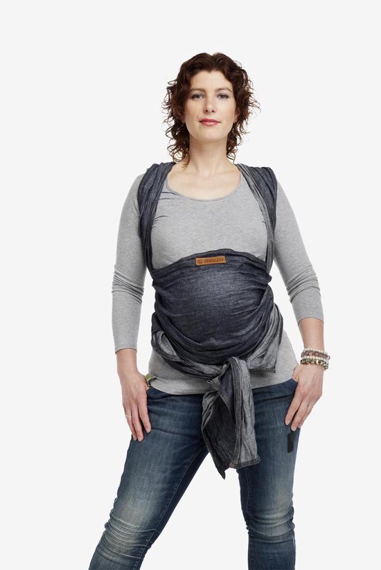 ByKay Draagdoek Woven Wrap Deluxe Jeansblauw