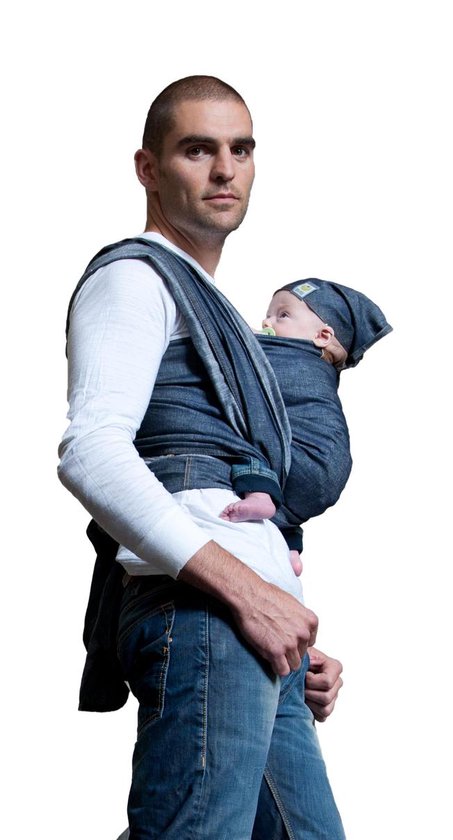 ByKay Draagdoek Woven Wrap Deluxe Jeansblauw