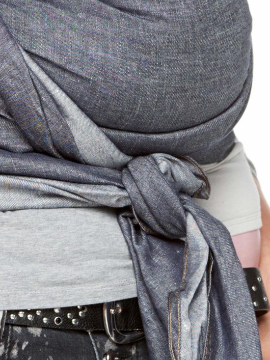 ByKay Draagdoek Woven Wrap Deluxe Jeansblauw