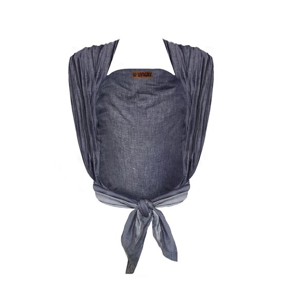 ByKay Draagdoek Woven Wrap Deluxe Jeansblauw