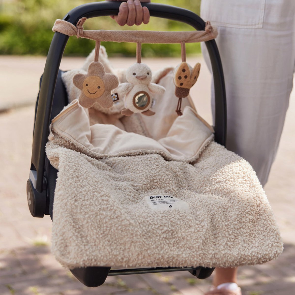 Jollein Voetenzak Autostoel Boucle Naturel