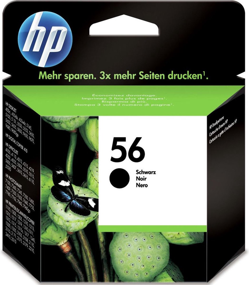 HP 56 - Inktcartridge / / Blister (C6656AE) - Zwart