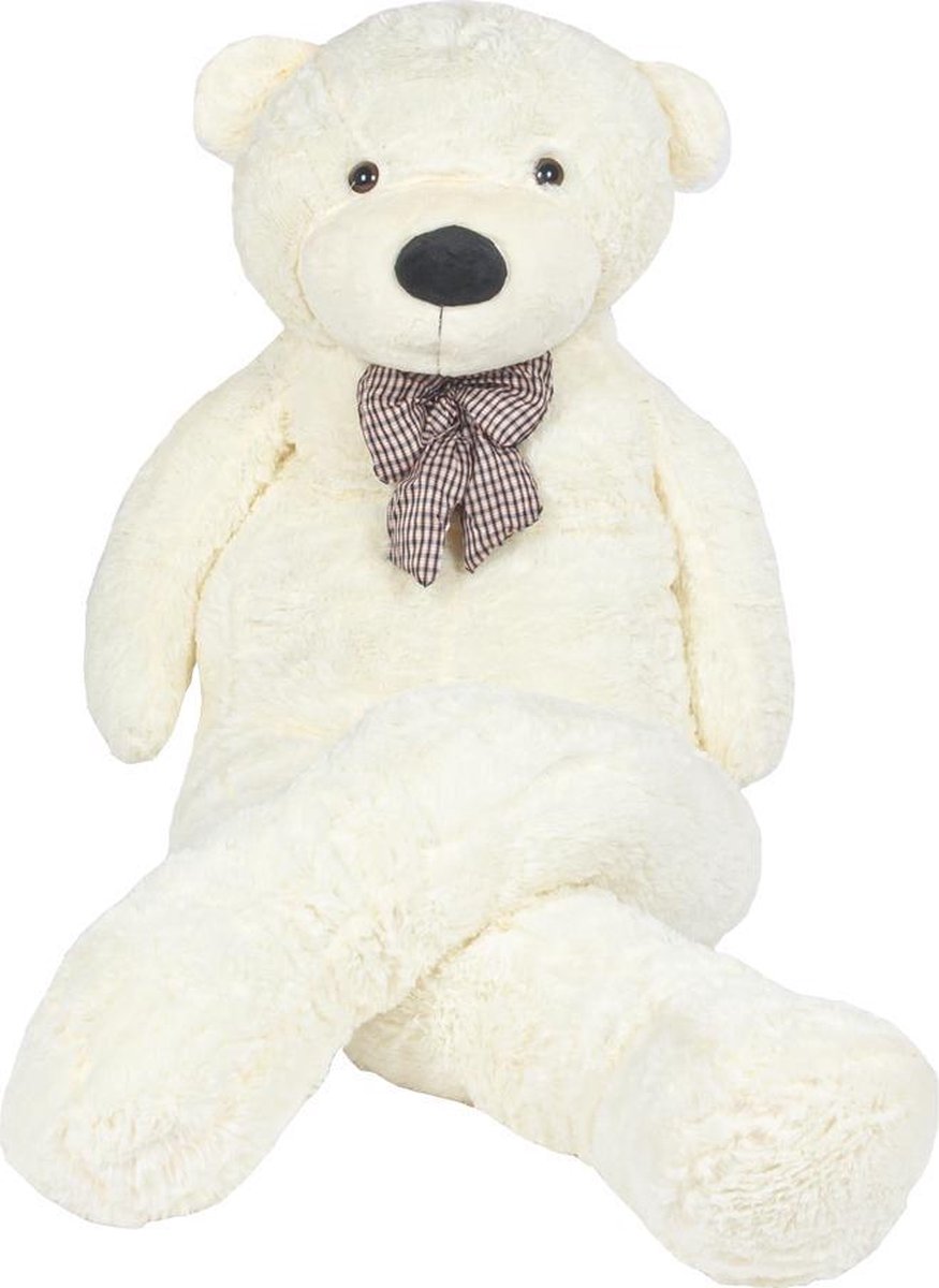 Lizzely Garden & Living Grote Knuffelbeer 200cm Teddybeer Knuffel - Wit