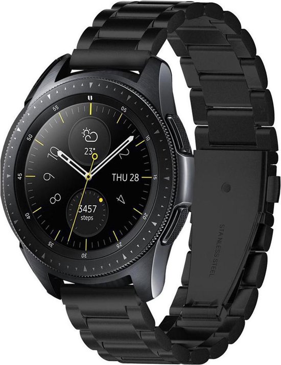 Spigen Modern Fit Steel Watch Band Voor De Samsung Galaxy Watch 42 Mm - - Zwart