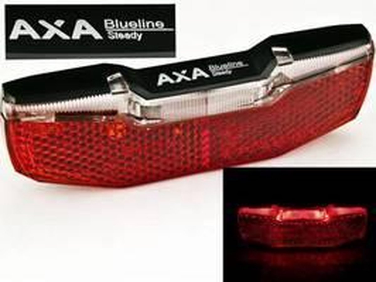 AXA Achterlicht Blueline 80 Mm Led Naafdynamo/fietsaccu - Rood