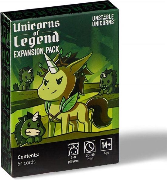 Asmodee Breaking Games Kaartspel Unstable Unicorns Uitbreiding Unicorns Of Legend - Groen