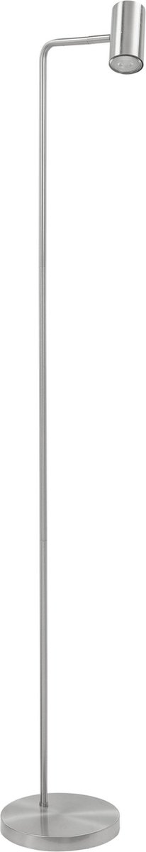 Highlight Vloerlamp Burgos 1 Lichts H 134 Cm Mat Chroom - Silver