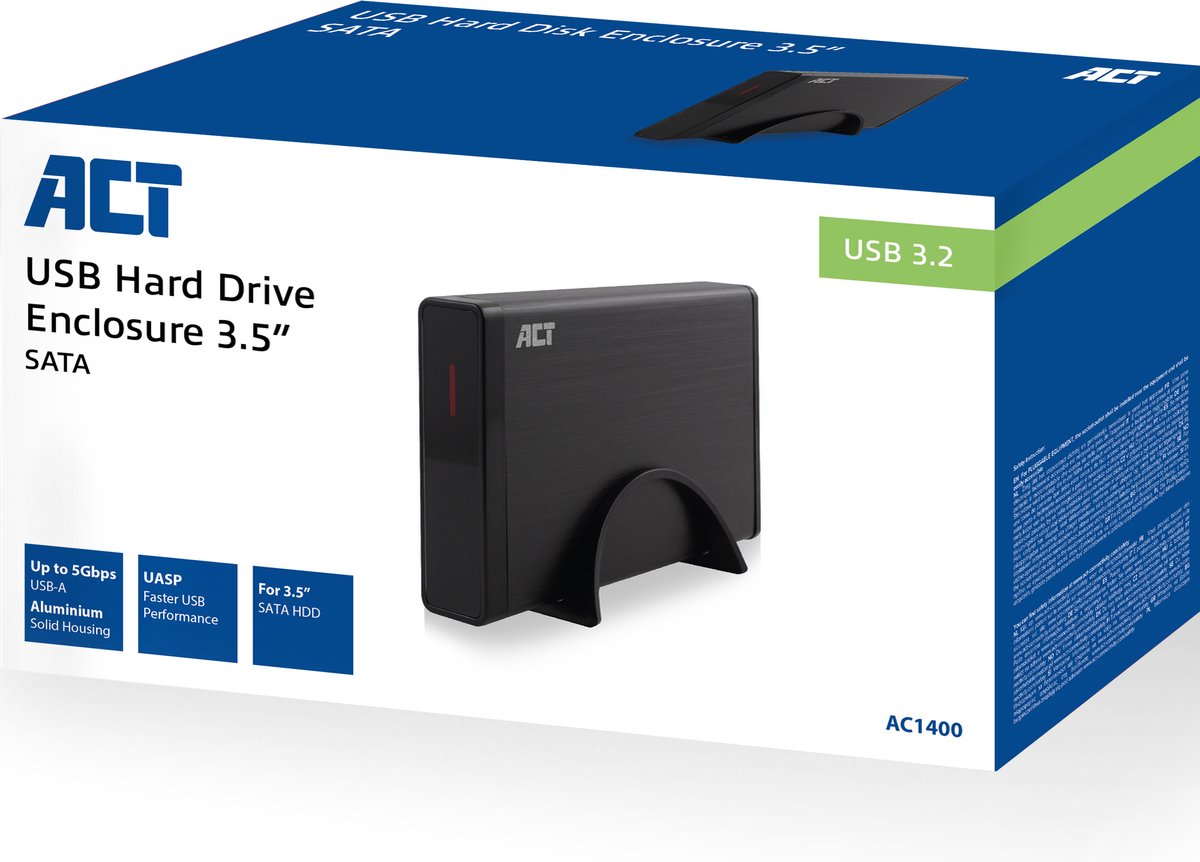 ACT AC1400 USB 3.0 3,5" behuizing