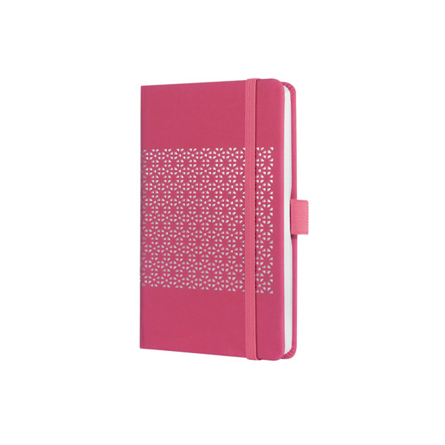 Sigel Notitieboek Jolie Impress A6 Hardcover Gelinieerd 'Peacock Pink'