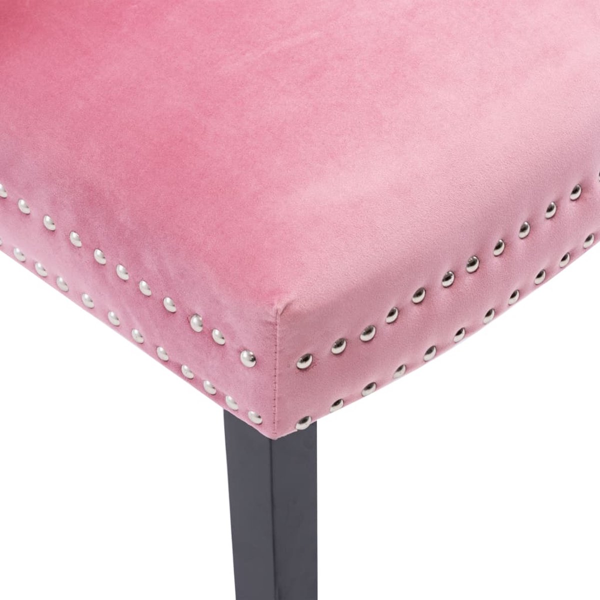 Vidaxl Eetkamerstoelen 6 St Fluweel - Roze