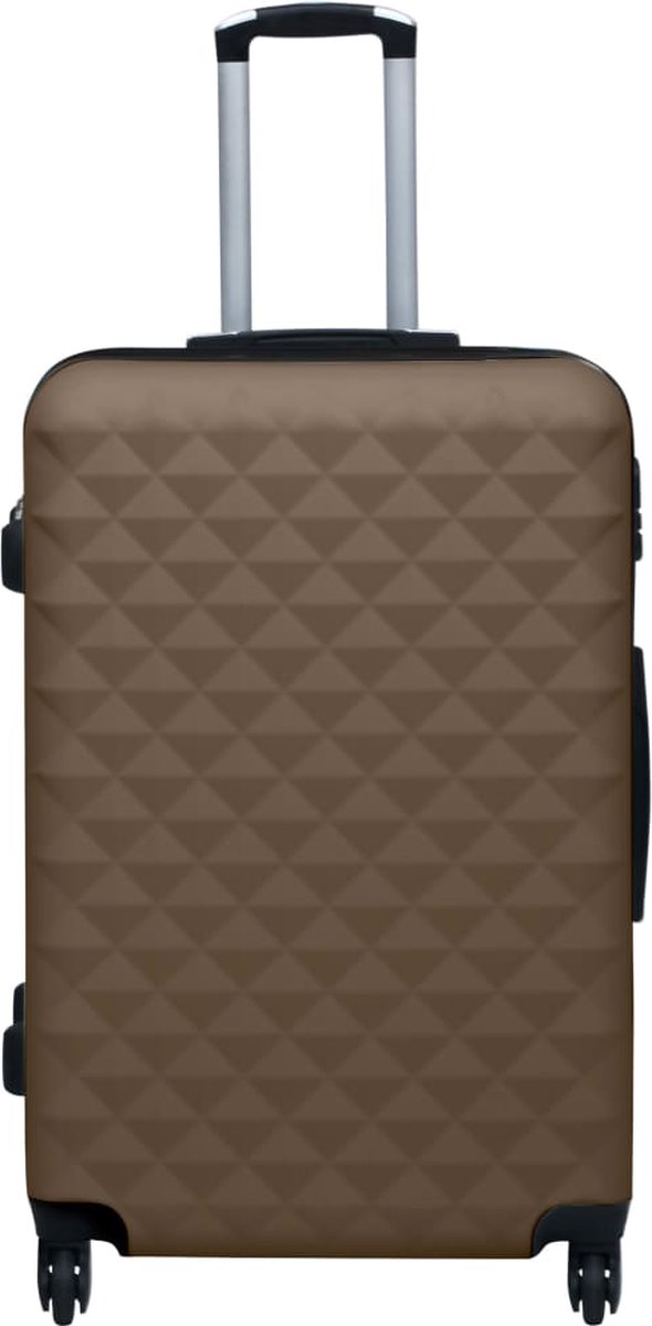 Vidaxl 3-delige Harde Kofferset Abs - Bruin