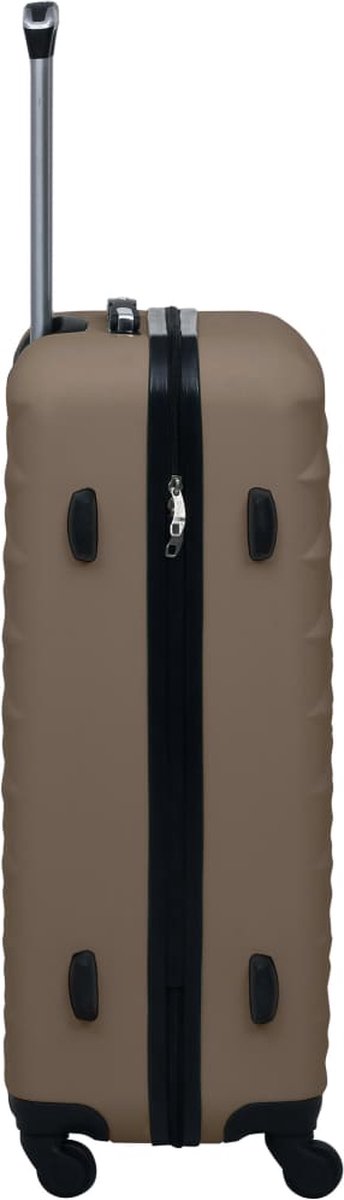 Vidaxl 3-delige Harde Kofferset Abs - Bruin