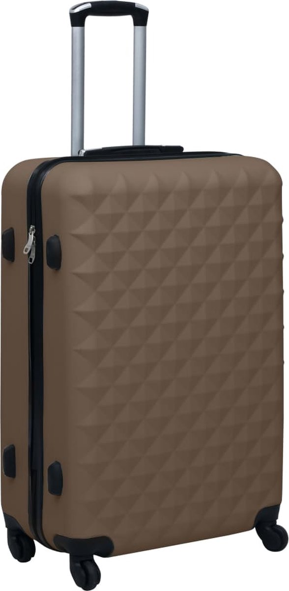 Vidaxl 3-delige Harde Kofferset Abs - Bruin