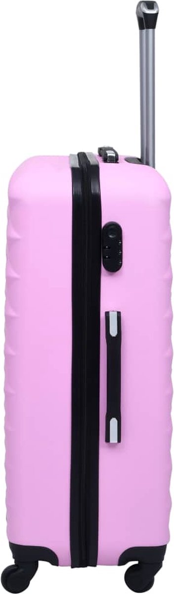 Vidaxl 2-delige Harde Kofferset Abs - Roze