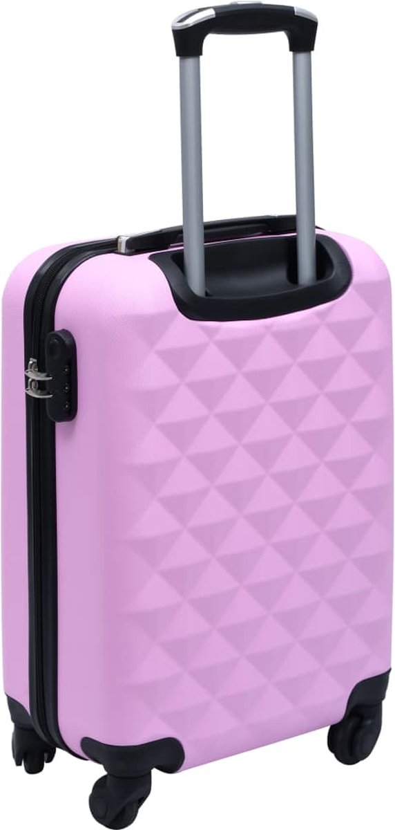 Vidaxl 2-delige Harde Kofferset Abs - Roze