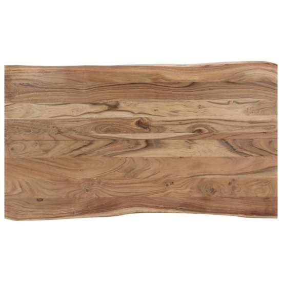 Vidaxl Eettafel 140x80x76 Cm Massief Acaciahout - Bruin